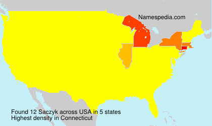 Surname Saczyk in USA Surname Saczyk in USA