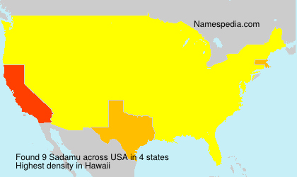 Surname Sadamu in USA Surname Sadamu in USA