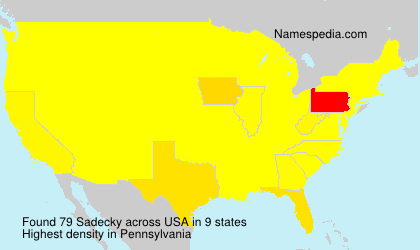 Surname Sadecky in USA Surname Sadecky in USA