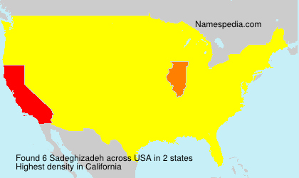 Surname Sadeghizadeh in USA Surname Sadeghizadeh in USA