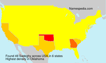 Surname Sadeghy in USA Surname Sadeghy in USA