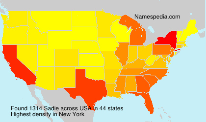 Surname Sadie in USA Surname Sadie in USA