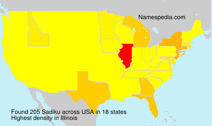 Familiennamen Sadiku - USA