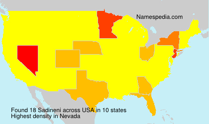 Surname Sadineni in USA