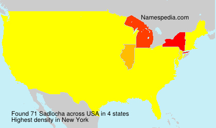 Surname Sadlocha in USA Surname Sadlocha in USA