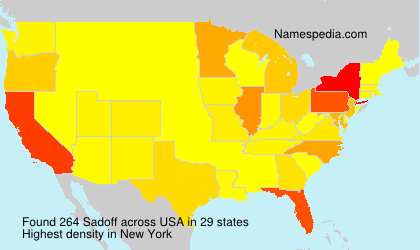 Surname Sadoff in USA Surname Sadoff in USA