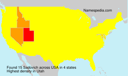 Surname Sadovich in USA Surname Sadovich in USA