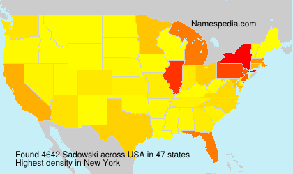 Surname Sadowski in USA Surname Sadowski in USA