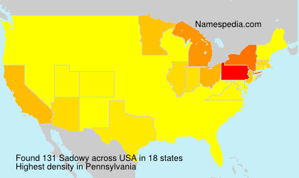 Surname Sadowy in USA Surname Sadowy in USA