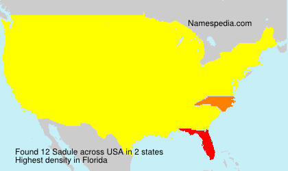Surname Sadule in USA Surname Sadule in USA