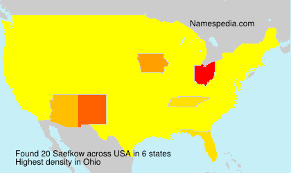 Surname Saefkow in USA Surname Saefkow in USA
