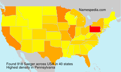 Surname Saeger in USA Surname Saeger in USA