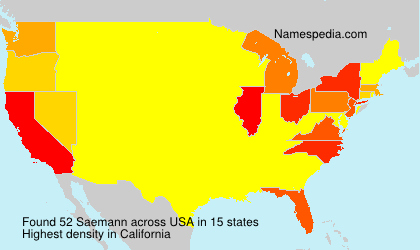 Surname Saemann in USA Surname Saemann in USA