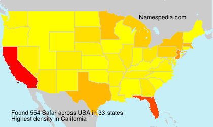 Surname Safar in USA Surname Safar in USA