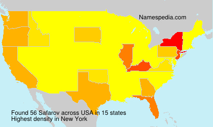 Surname Safarov in USA Surname Safarov in USA
