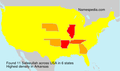 Surname Safeeullah in USA Surname Safeeullah in USA