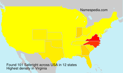 Surname Saferight in USA Surname Saferight in USA