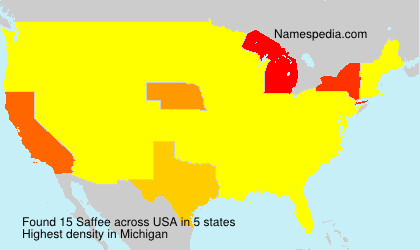 Surname Saffee in USA Surname Saffee in USA