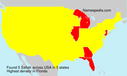Surname Safiah in USA Surname Safiah in USA