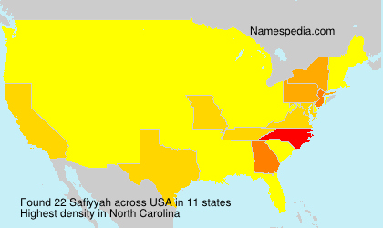 Surname Safiyyah in USA Surname Safiyyah in USA