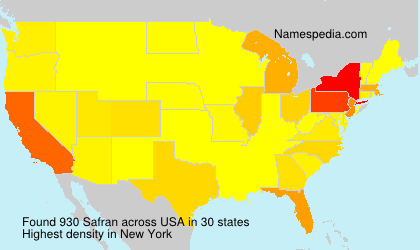 Surname Safran in USA