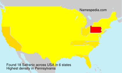 Surname Safranic in USA Surname Safranic in USA