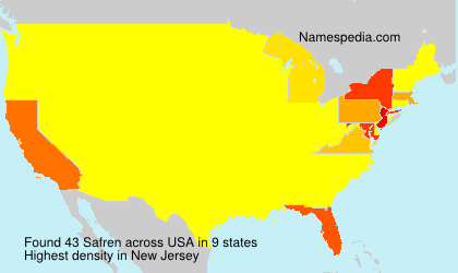 Surname Safren in USA Surname Safren in USA