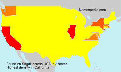 Surname Sagall in USA Surname Sagall in USA