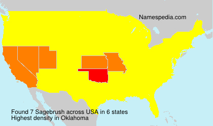 Surname Sagebrush in USA Surname Sagebrush in USA