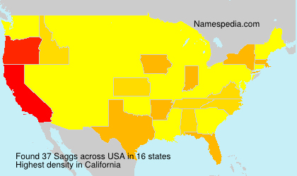 Surname Saggs in USA Surname Saggs in USA