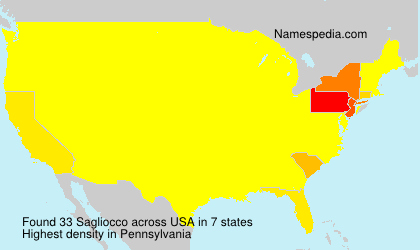 Surname Sagliocco in USA Surname Sagliocco in USA