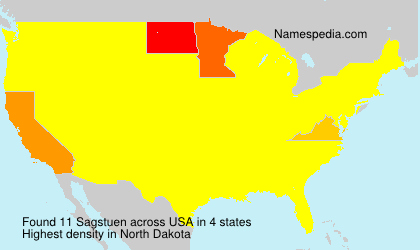 Surname Sagstuen in USA Surname Sagstuen in USA