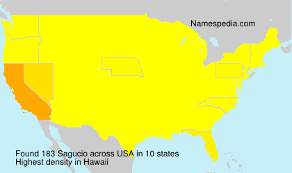 Surname Sagucio in USA