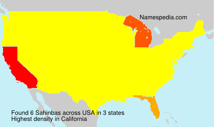Surname Sahinbas in USA Surname Sahinbas in USA