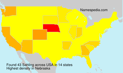 Surname Sahling in USA Surname Sahling in USA