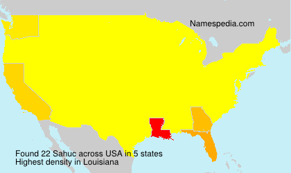 Surname Sahuc in USA Surname Sahuc in USA