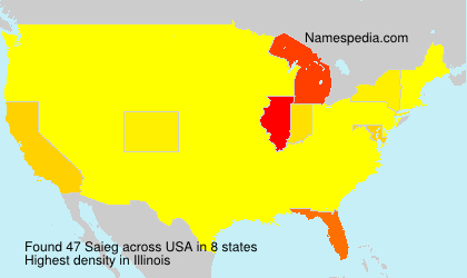 Surname Saieg in USA Surname Saieg in USA