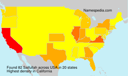 Surname Saifullah in USA Surname Saifullah in USA