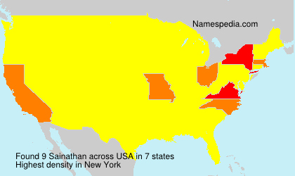 Surname Sainathan in USA Surname Sainathan in USA