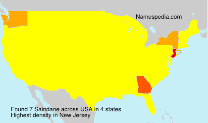 Surname Saindane in USA Surname Saindane in USA