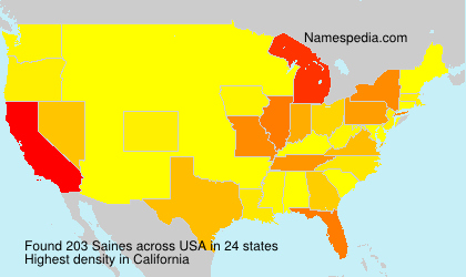 Surname Saines in USA Surname Saines in USA