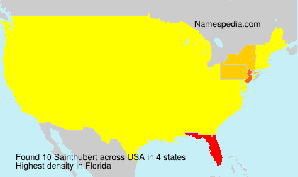 Surname Sainthubert in USA Surname Sainthubert in USA