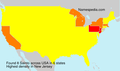 Surname Sainto in USA Surname Sainto in USA