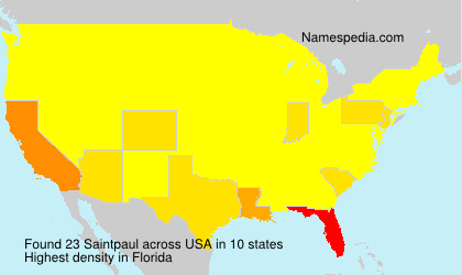 Surname Saintpaul in USA Surname Saintpaul in USA