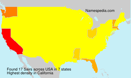 Surname Sairs in USA Surname Sairs in USA