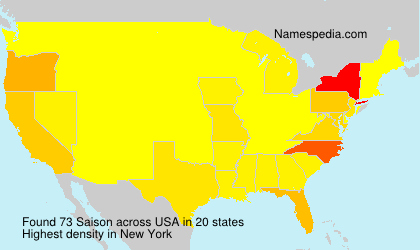 Surname Saison in USA Surname Saison in USA