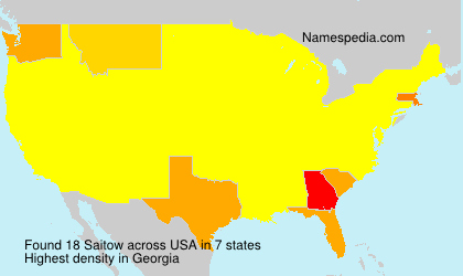 Surname Saitow in USA Surname Saitow in USA