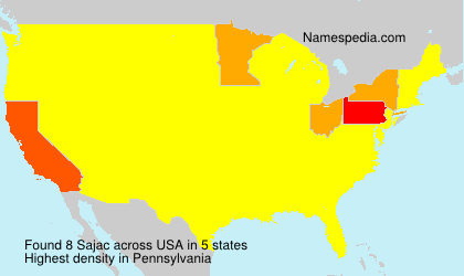 Surname Sajac in USA Surname Sajac in USA