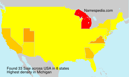 Surname Saje in USA Surname Saje in USA