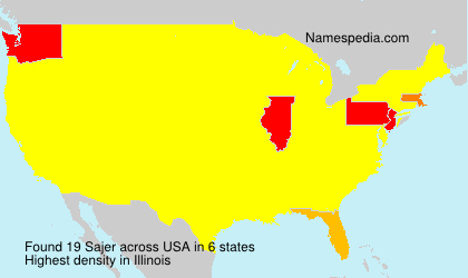 Surname Sajer in USA Surname Sajer in USA